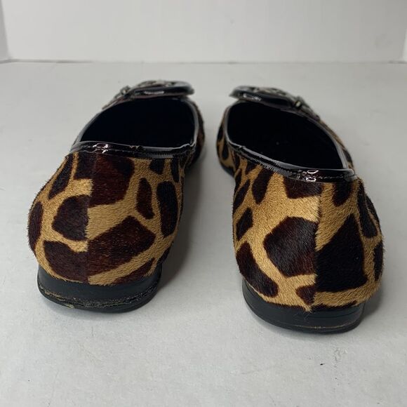 Bernardo cow hair black leather flats - Picture 5 of 8